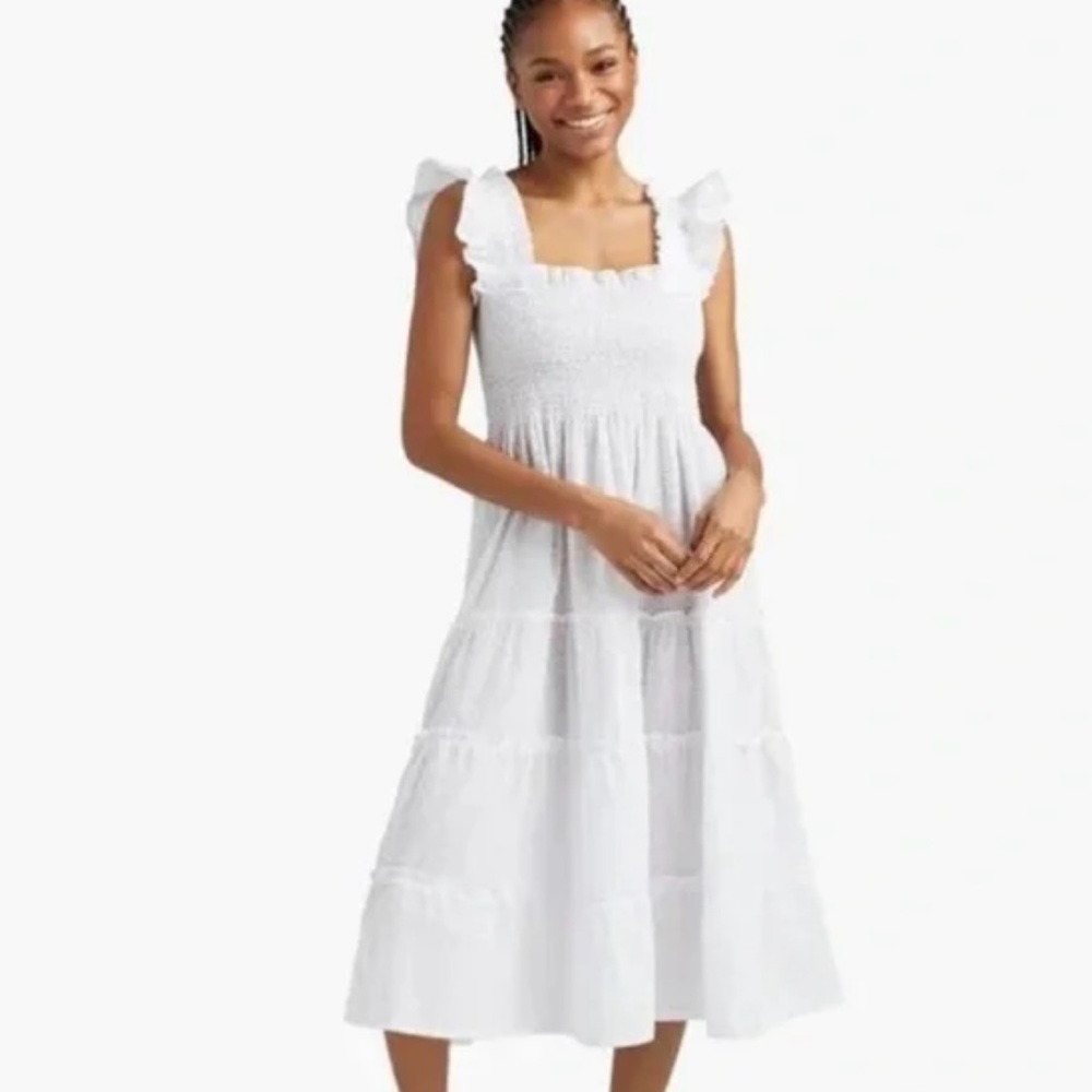 Hill House White Ellie Nap Dress Size Small